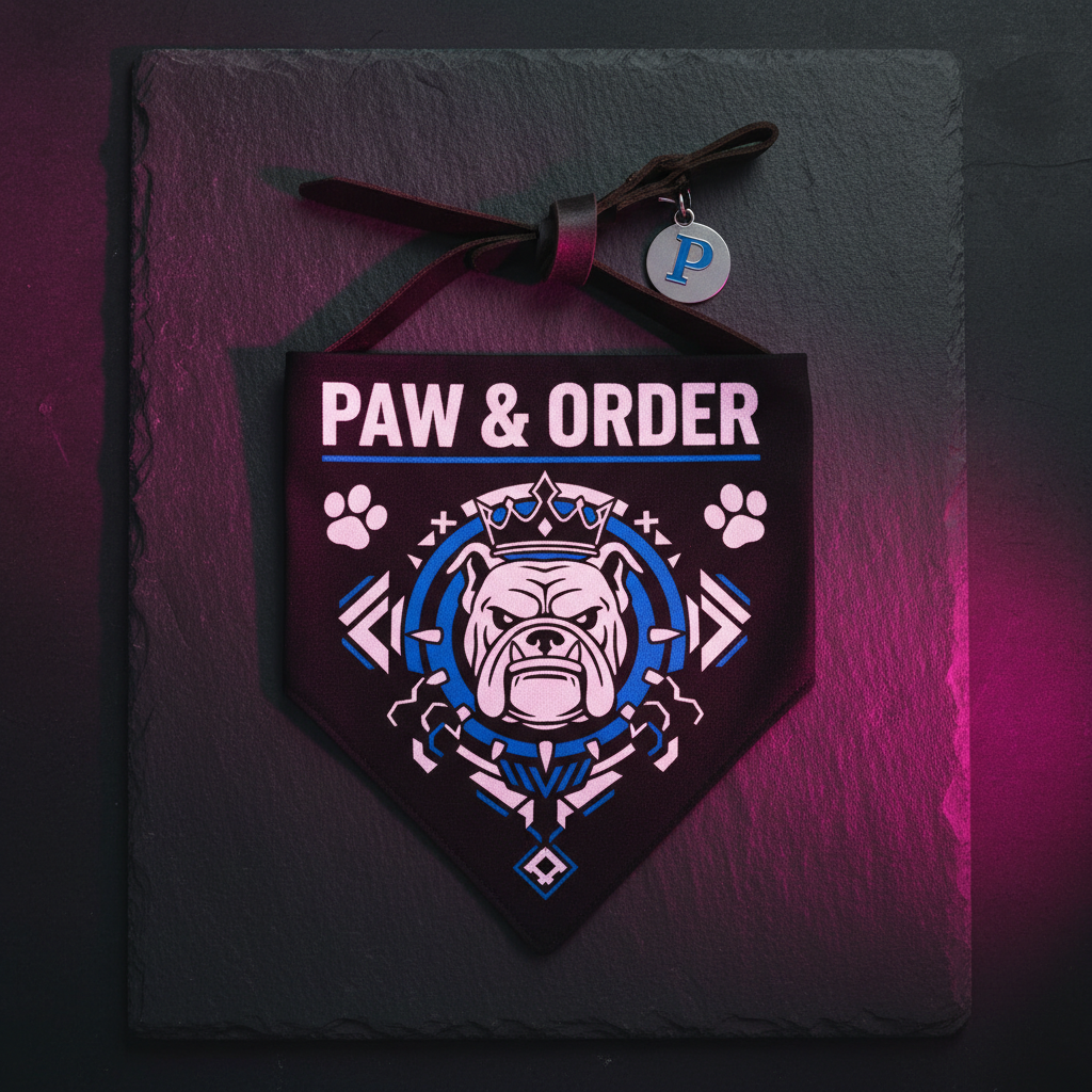 Paw & Order Dog Bandana